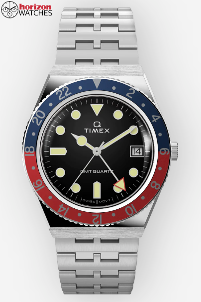 What sets the Timex Q GMT Quartz WatchTW2V38000VQ apart?