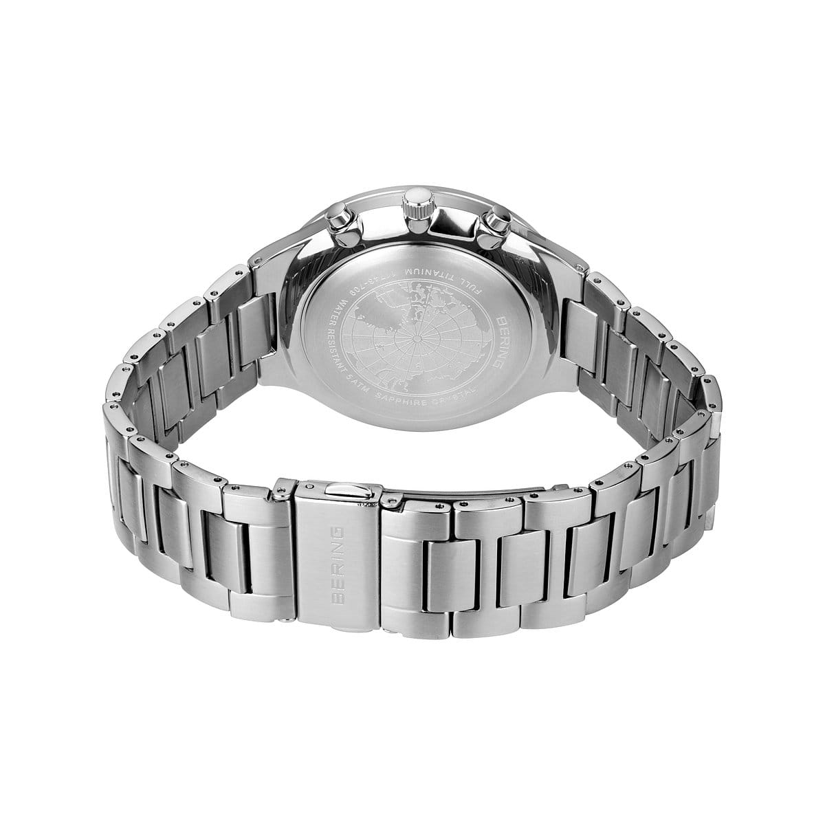 Bering - Titan Stainless Steel Chronograph Men's Quartz Watch - 11743-709