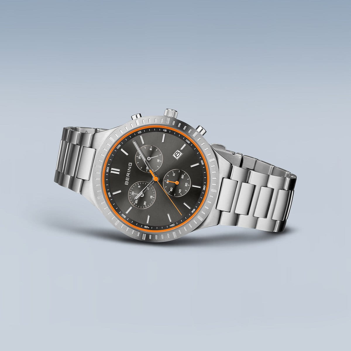 Bering - Titan Stainless Steel Chronograph Men's Quartz Watch - 11743-709