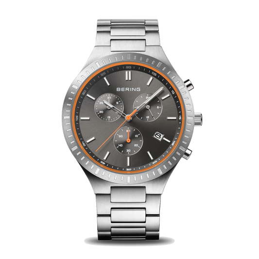 Bering - Titan Stainless Steel Chronograph Men's Quartz Watch - 11743-709
