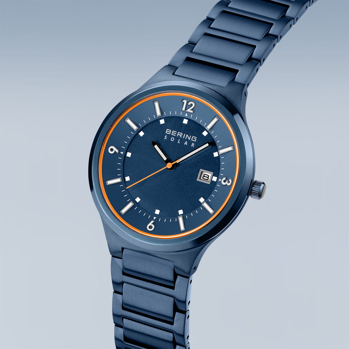 Bering - Classic Dark Blue Stainless Men's Quartz Watch - 14442-797
