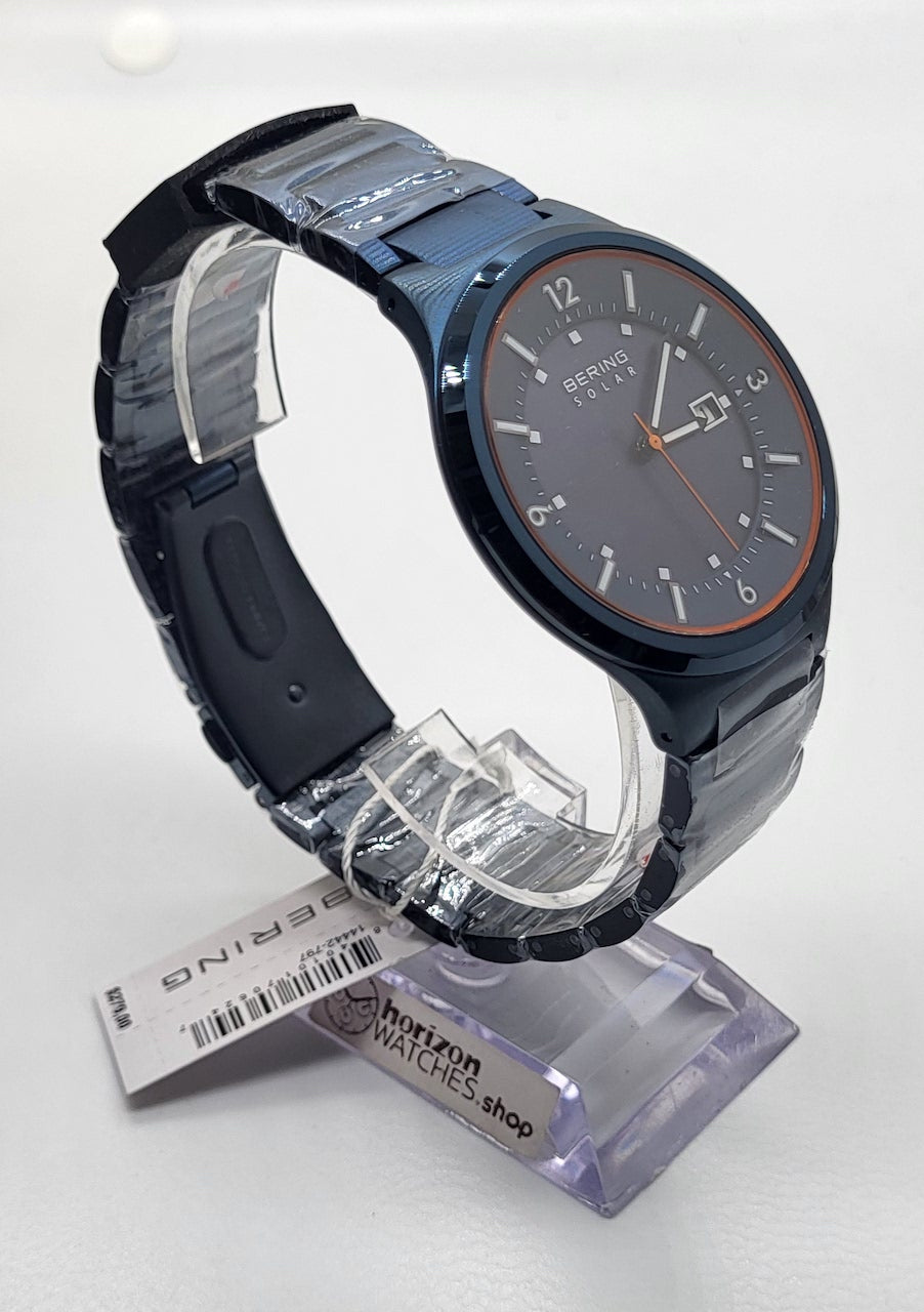 Bering - Classic Dark Blue Stainless Men's Quartz Watch - 14442-797