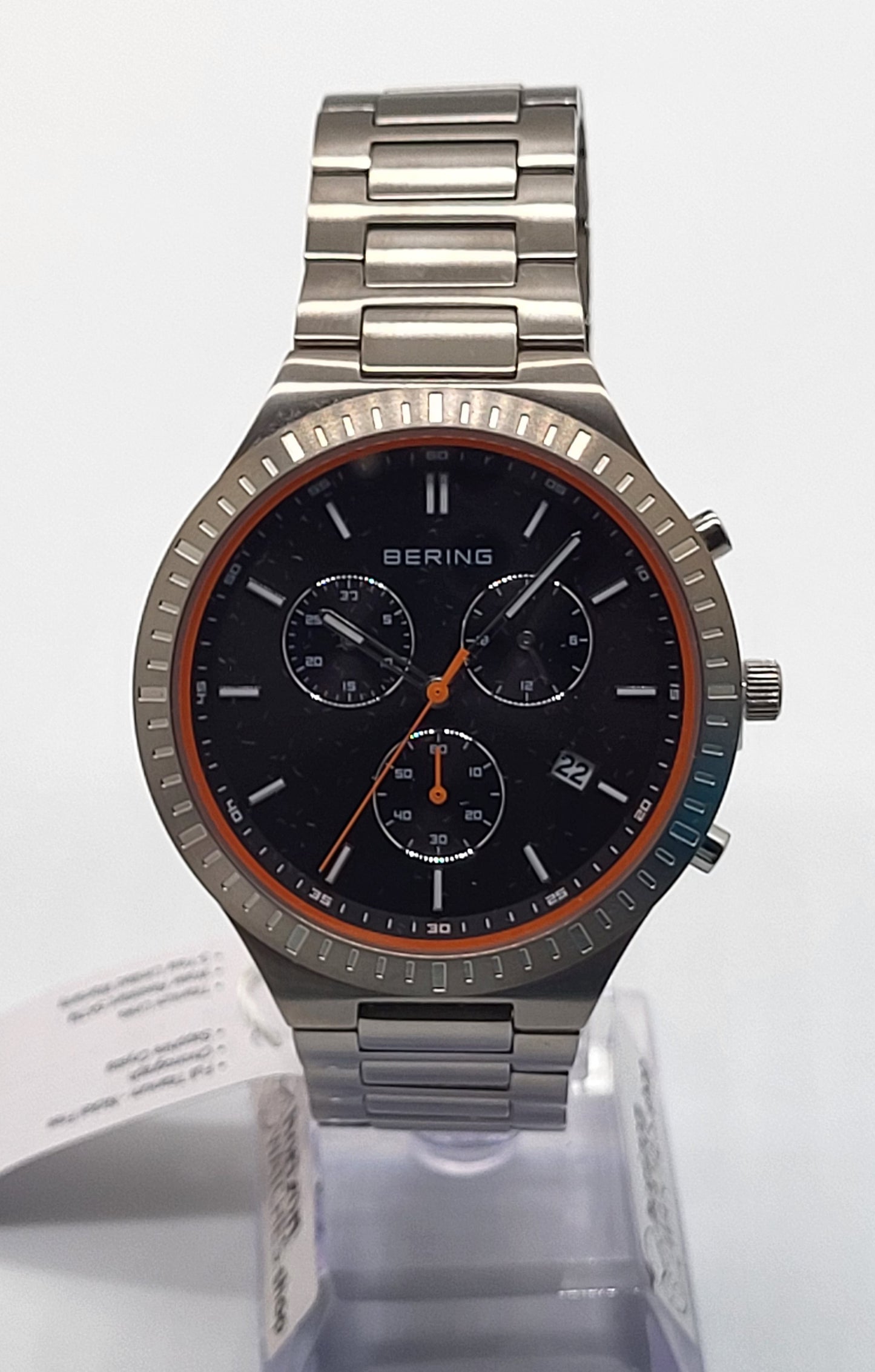 Bering - Titan Stainless Steel Chronograph Men's Quartz Watch - 11743-709