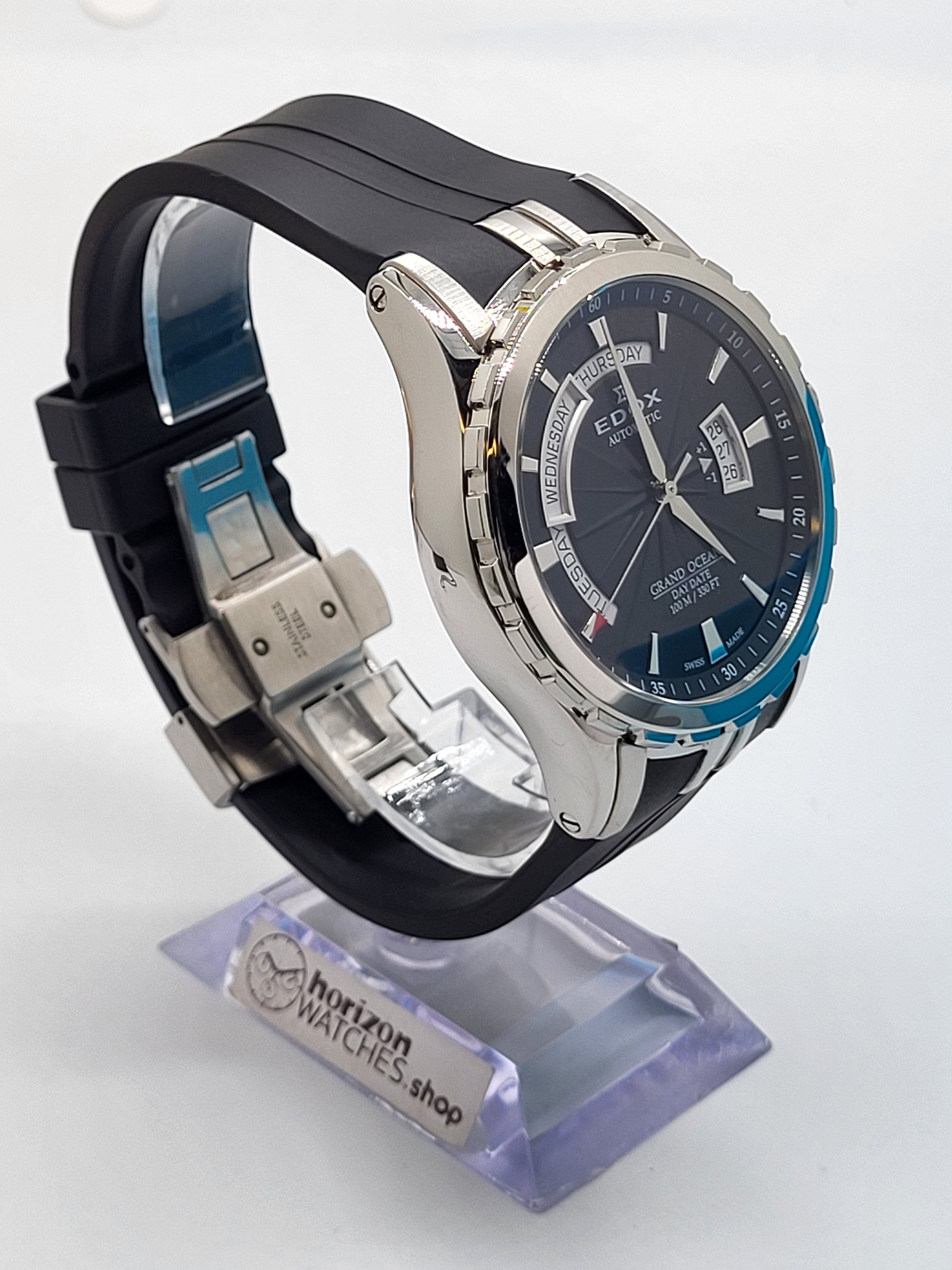 EDOX Grand Ocean Black Dial Men s Automatic Watch 83006 3CA NIN Passion for Timepieces