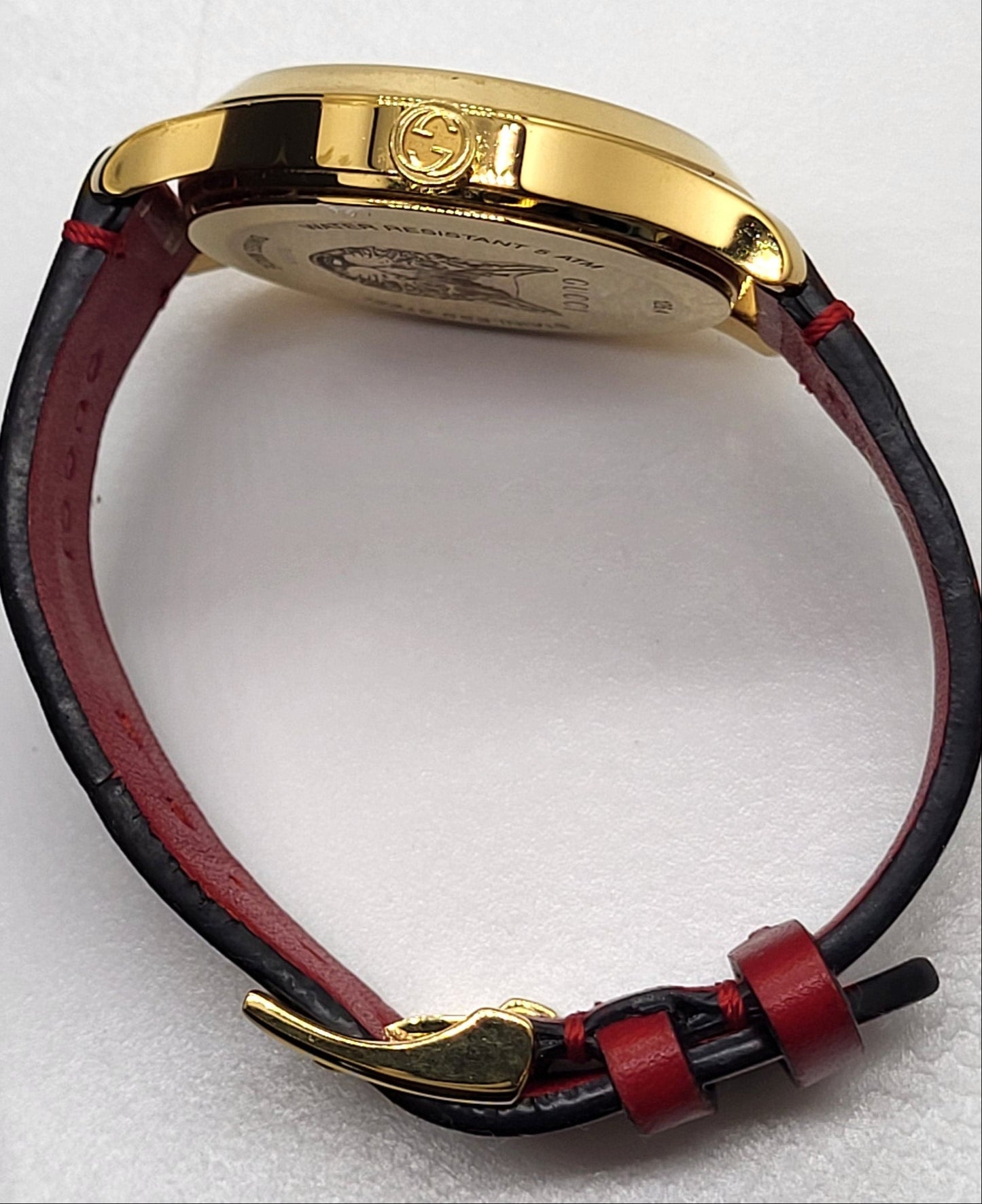 Gucci G-Timeless Red Butterfly Leather Strap Watch YA1264054
