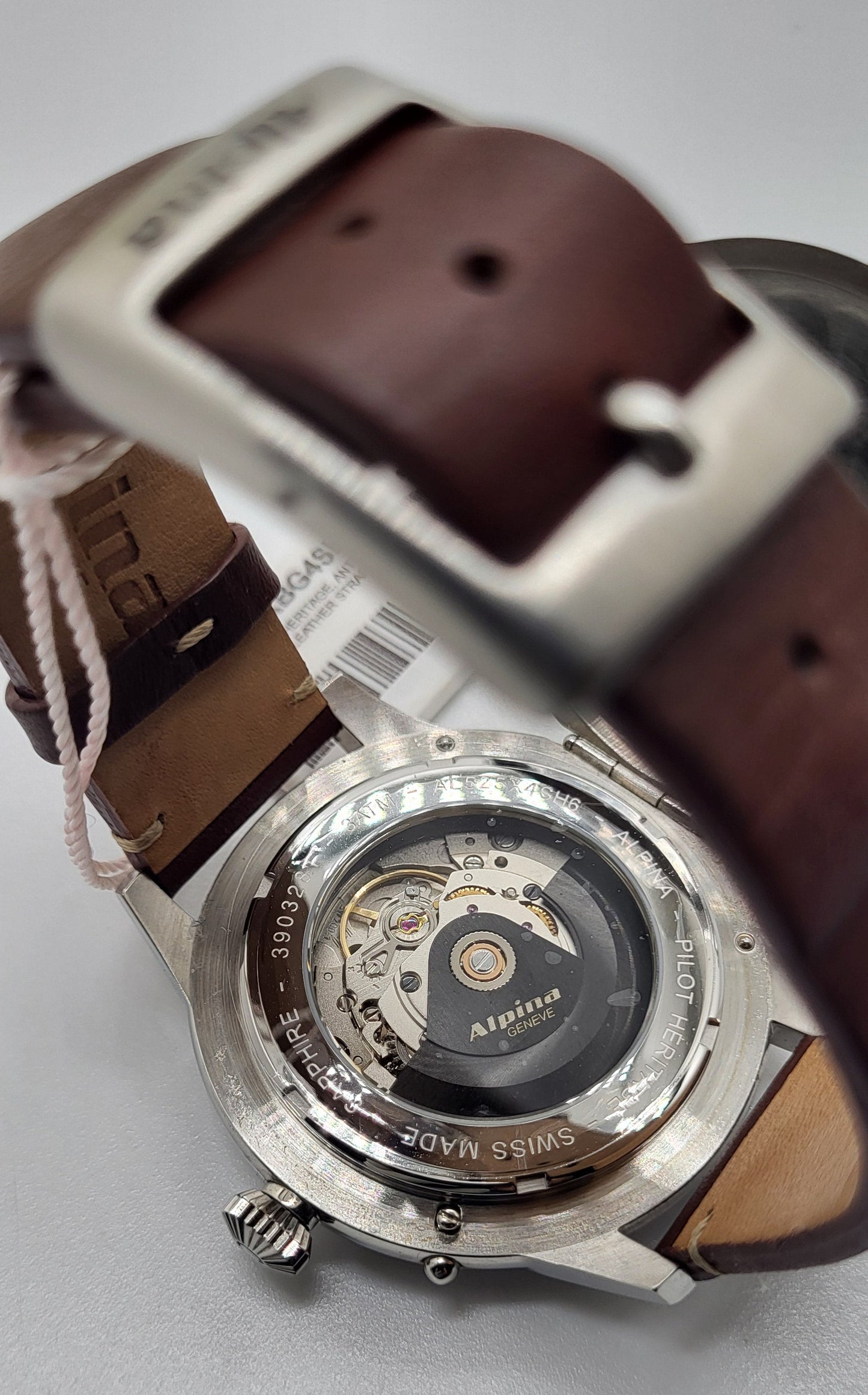 Alpina - Startimer, Stainless Steel Brown Leather Men's Automatic Watch - AL525KBG4SH6(USED)