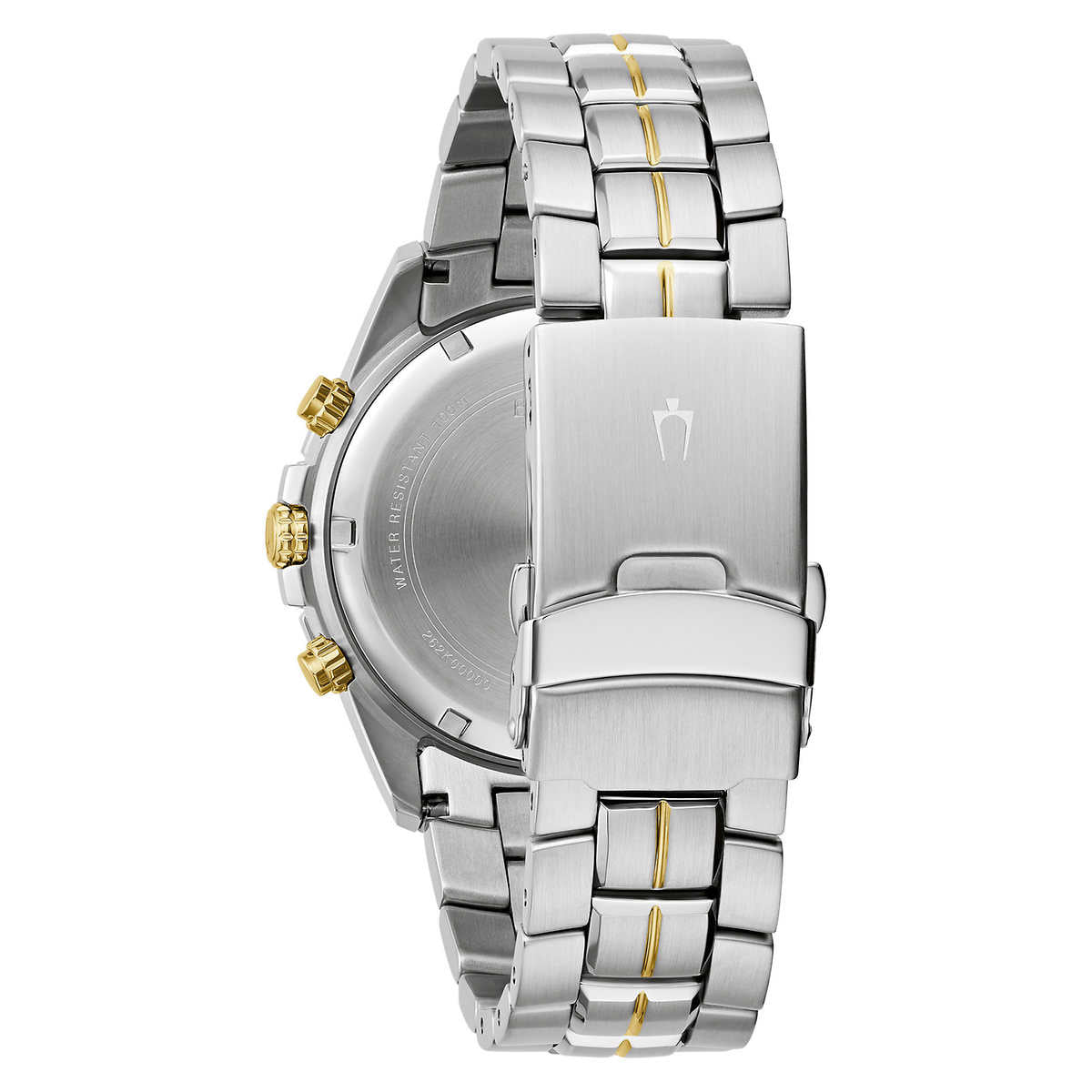 Bulova - Marine Star, Chronograph Stainless Steel Silver Blue Dial Men Quartz Watch - 98B400 (USED)