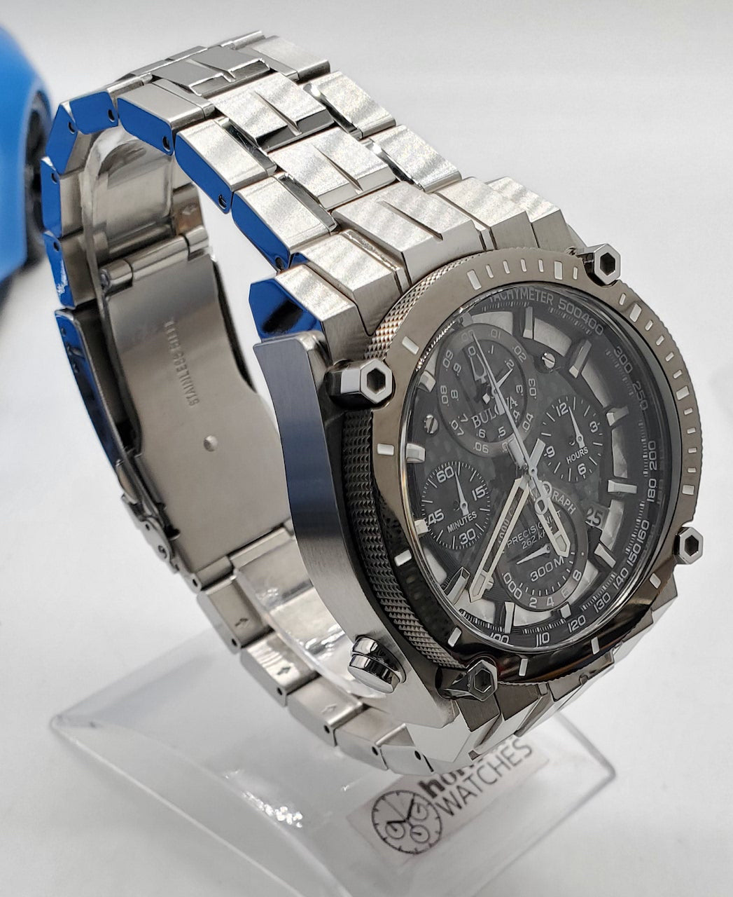 Bulova - Precisionist, Chronograph Stainless Steel Quartz Mens Watch - 98B405