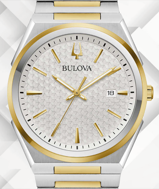 Bulova Classic Two-Tone Stainless Steel Quartz Men's Watch 98B424