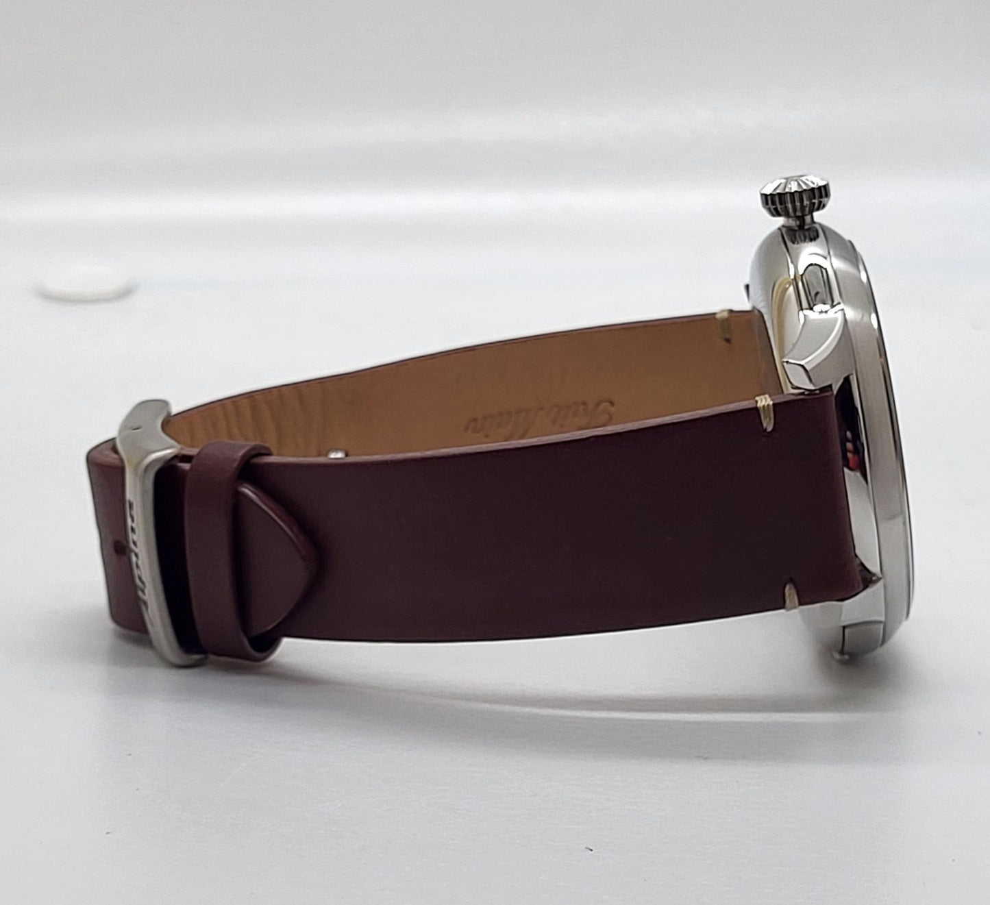 Alpina - Startimer, Stainless Steel White Brown Leather Men's Automatic Watch