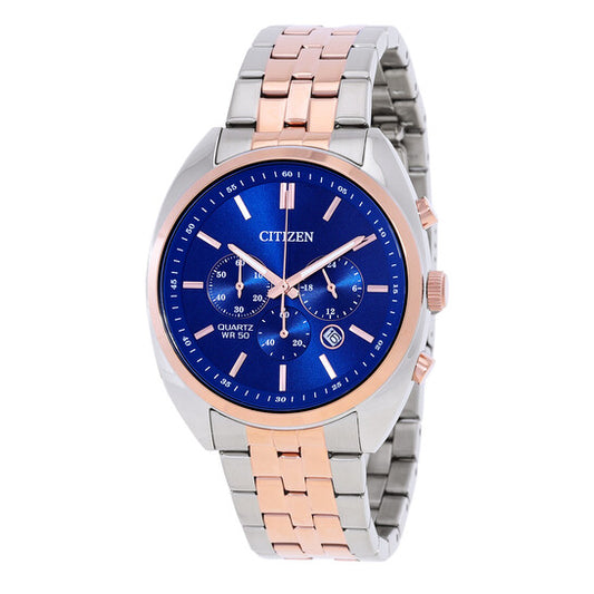 Citizen Chronograph Quartz Blue Stainless Steel Men's Quartz Watch - AN8216-50L