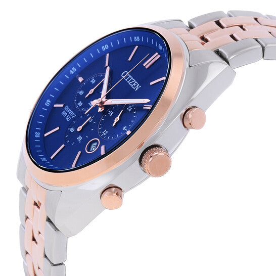 Citizen Chronograph Quartz Blue Stainless Steel Men's Quartz Watch - AN8216-50L