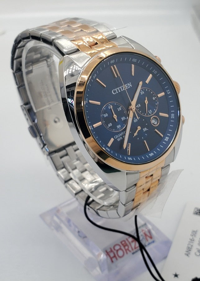 Citizen Chronograph Quartz Blue Stainless Steel Men's Quartz Watch - AN8216-50L