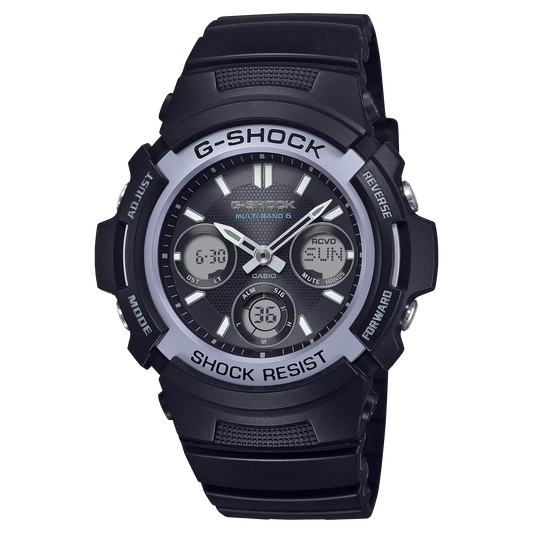 Casio G-Shock 45mm Black Resin Case with Black Resin Band Men's Wristwatch AWGM100FP1A2
