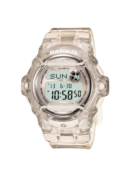 Casio - Baby G, Clear Resin Strap Women's Quartz Watch BG-169R-7BM