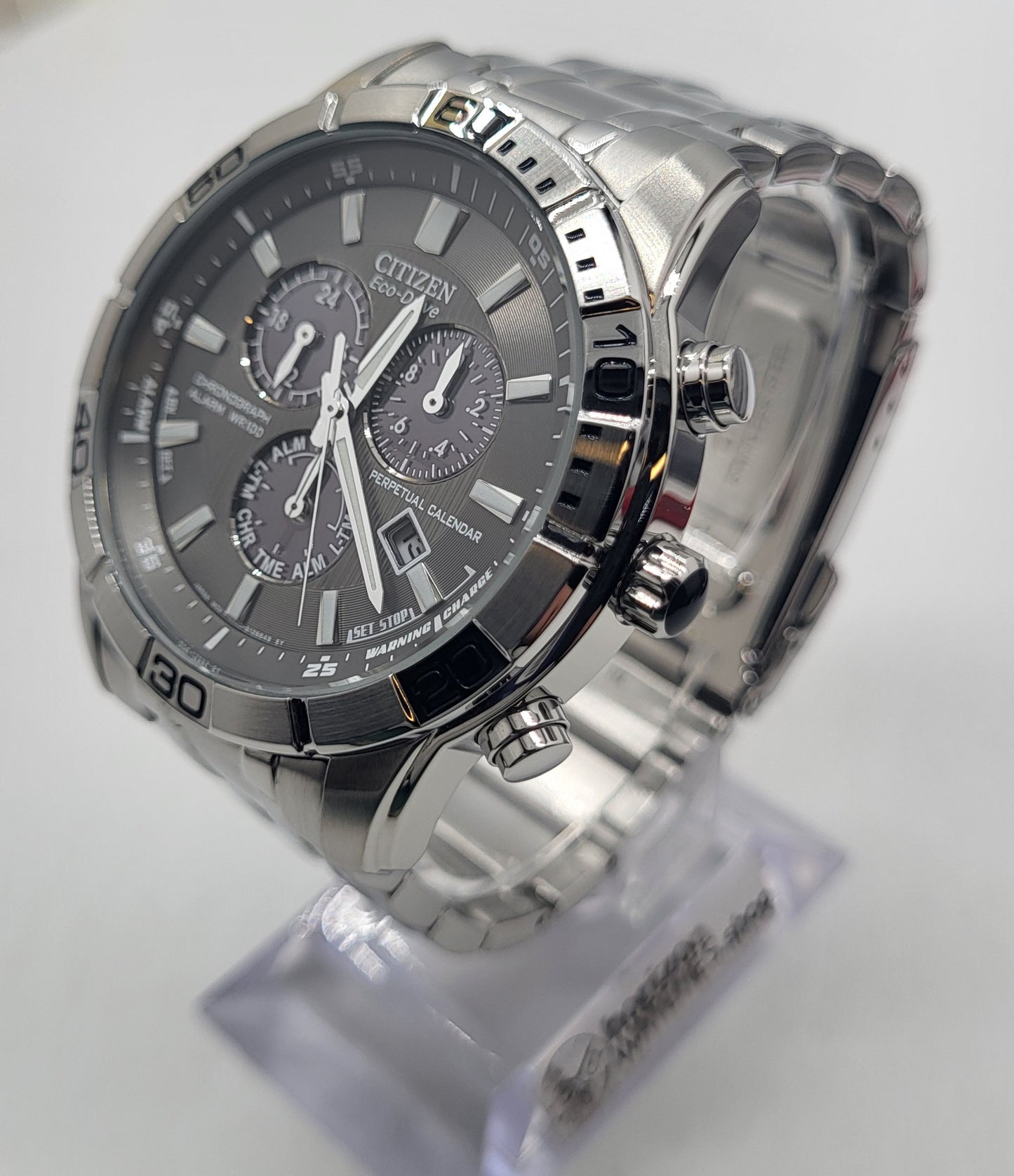 Citizen Eco-Drive Brycen Perpetual Stainless Men's Quartz Watch - BL5450-54H