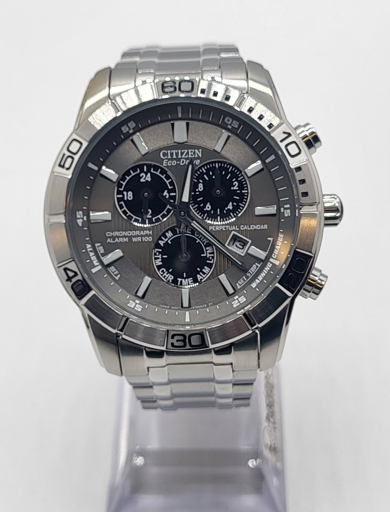 Citizen Eco-Drive Brycen Perpetual Stainless Men's Quartz Watch - BL5450-54H