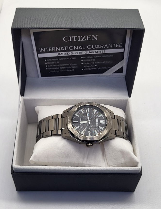 Citizen Eco-Drive Black Dial Men's Quartz Watch BM7637-81H
