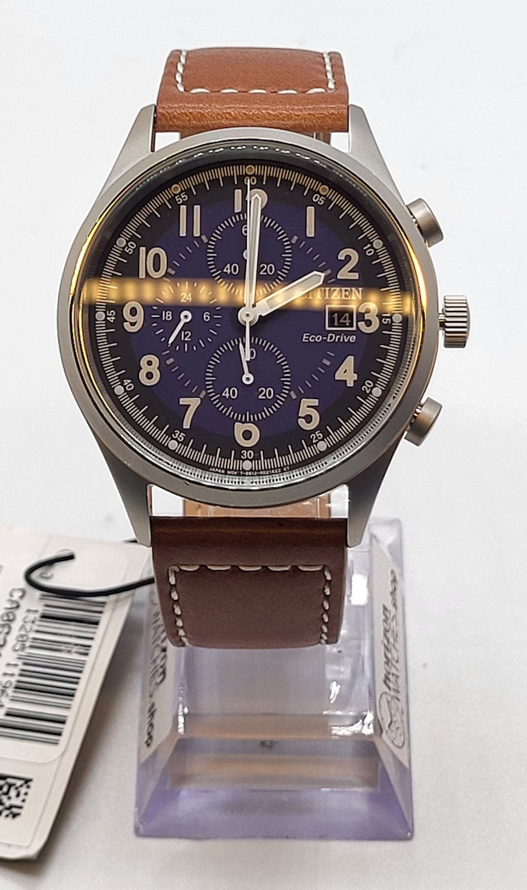Citizen Eco Drive Chandler Chronograph Blue Dial Men s Quartz Watch CA Passion for Timepieces