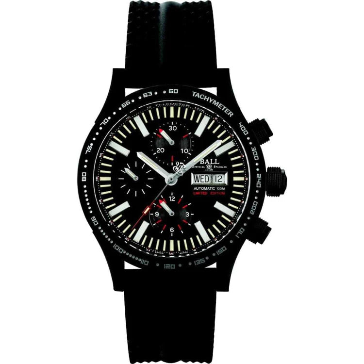 Ball Fireman 43mm Black Stainless Steel Black Rubber Men's CM2192C-P2-BK