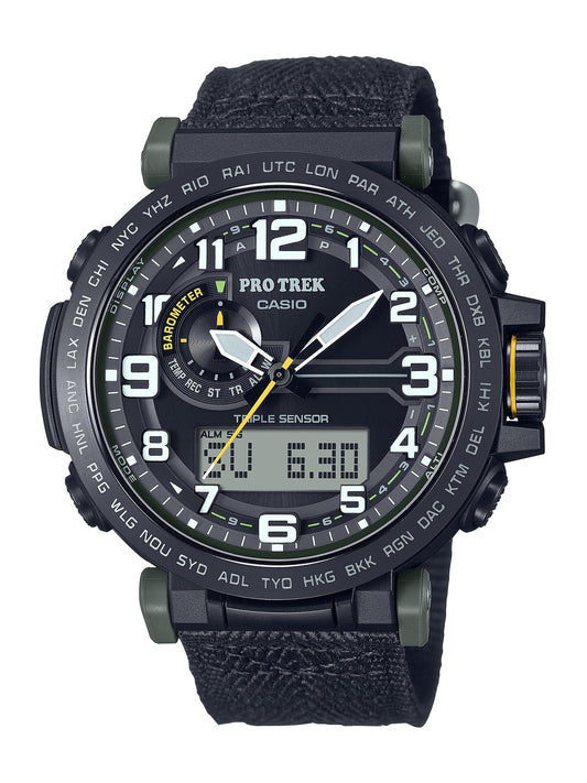 Casio Pro Trek Tough Solar Black Green Men's Quartz Watch - PRG601YB