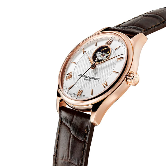 Frédérique Constant Classic Heartbeat Gold Men's Automatic Watch - FC-310MS5B5