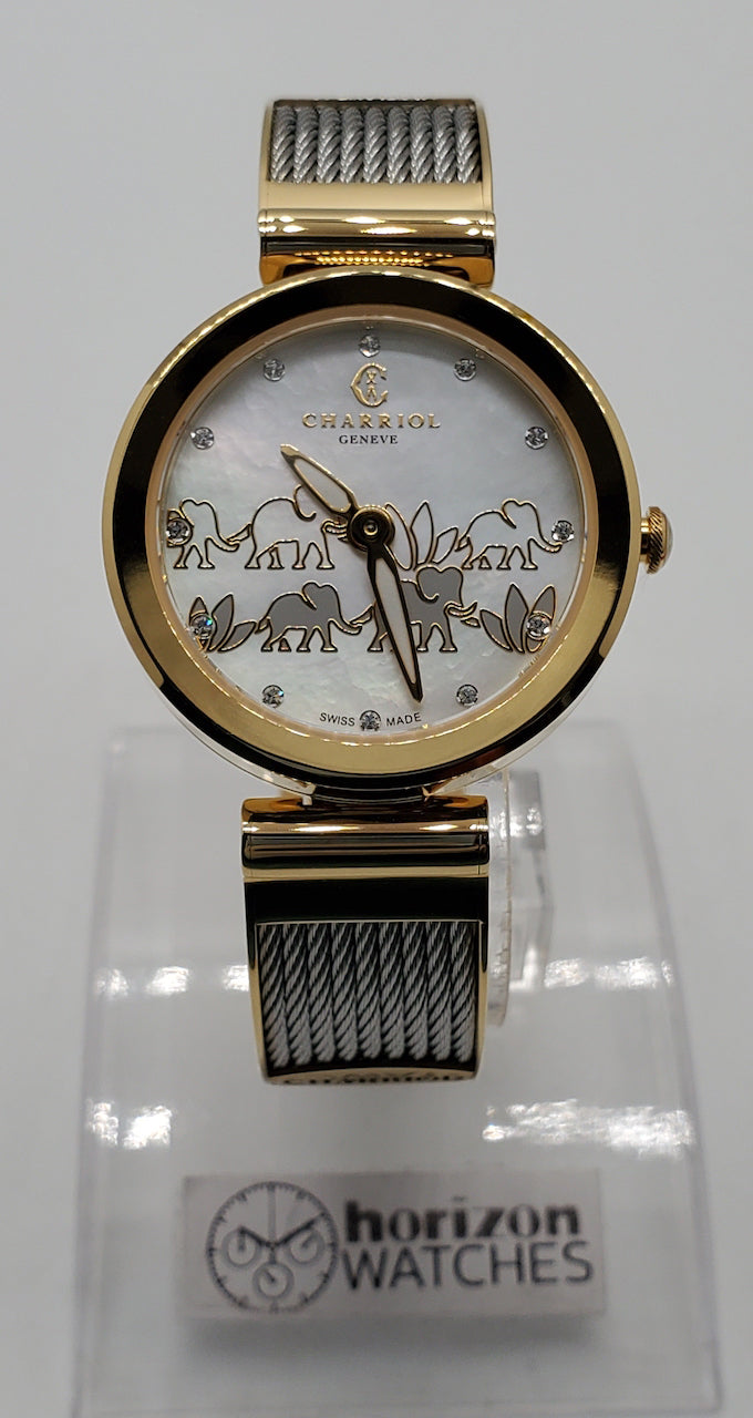 CHARRIOL - Forever Elephant, PVD Mother of Pearl Dial Women 