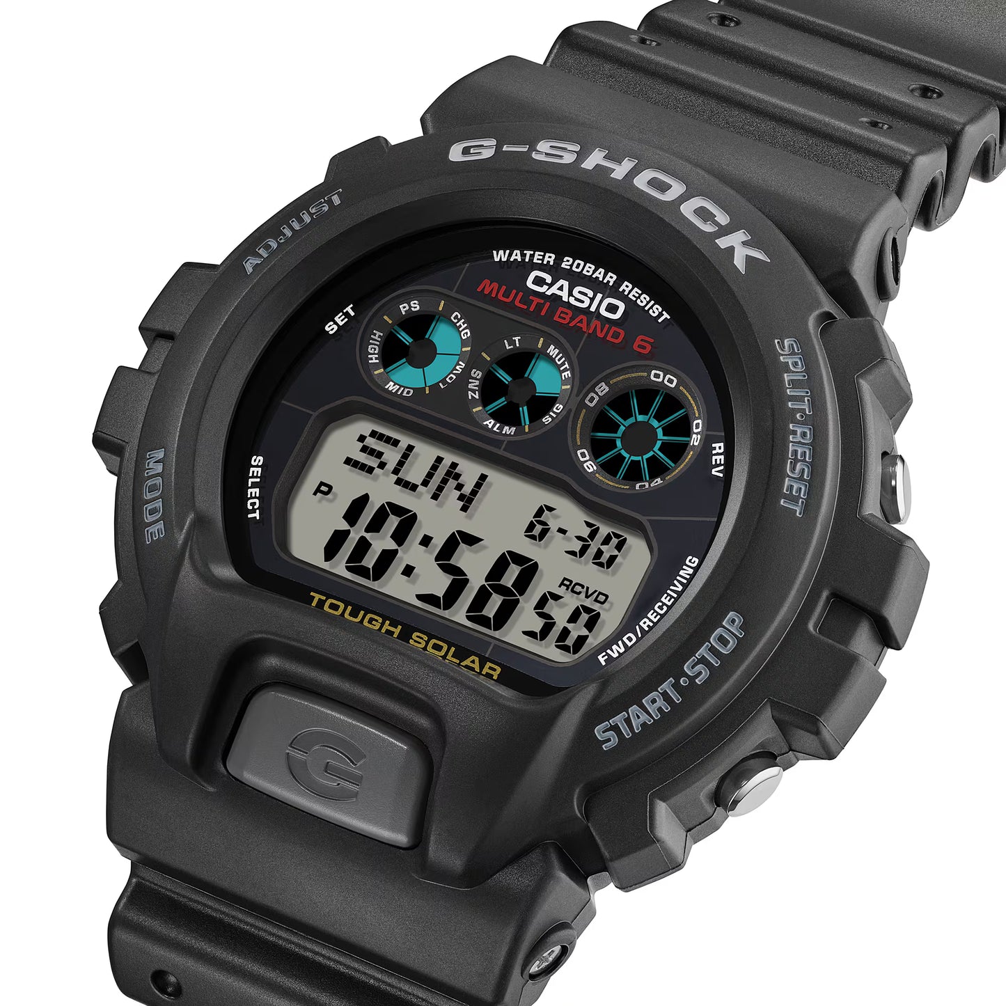 Casio - G-Shock, Black Classic Digital Shock Resistant Watch GW6900U-1