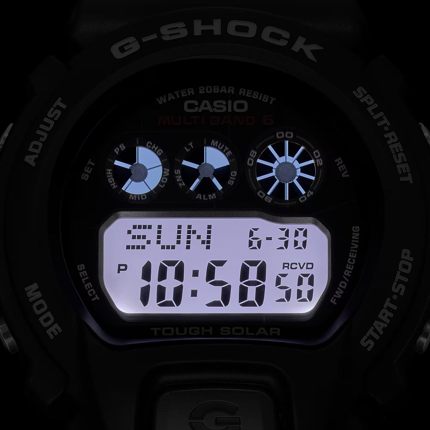 Casio - G-Shock, Black Classic Digital Shock Resistant Watch GW6900U-1