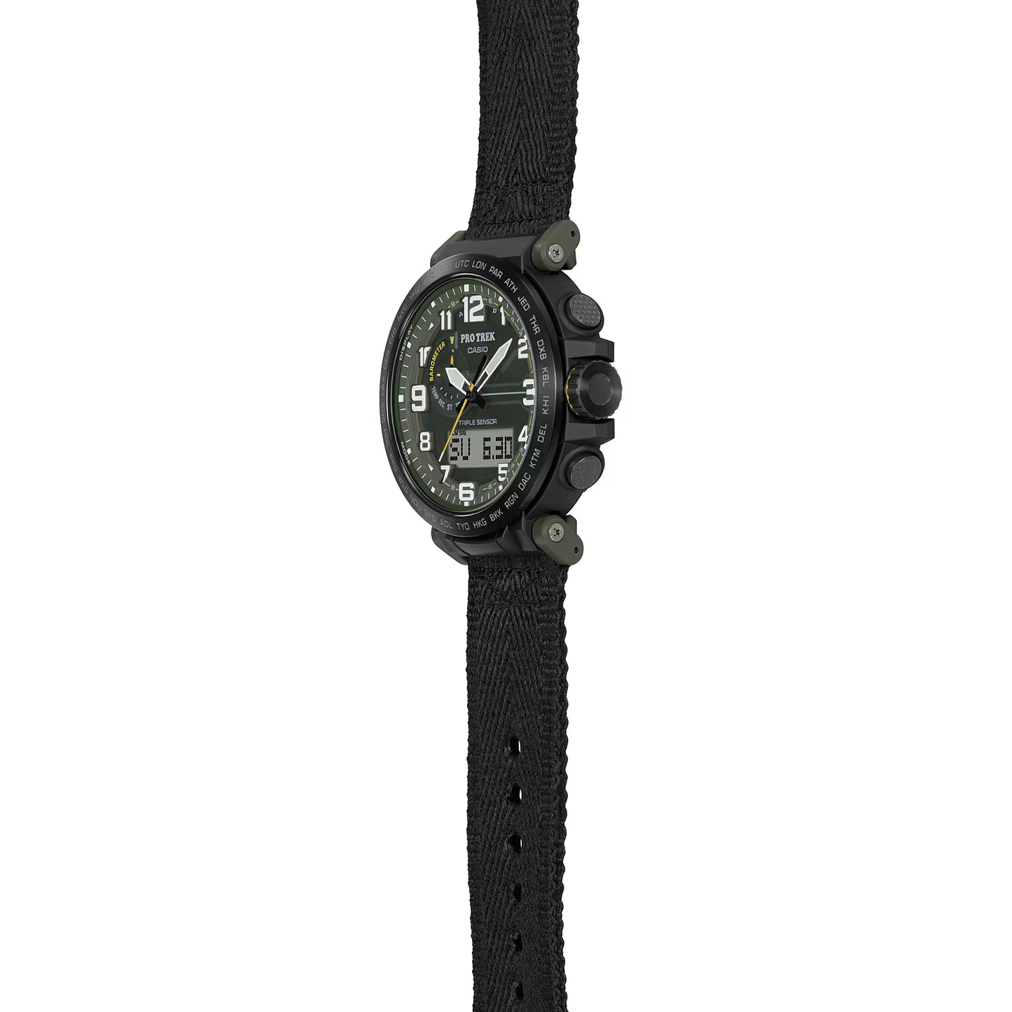 Casio Pro Trek Tough Solar Black Green Men's Quartz Watch - PRG601YB