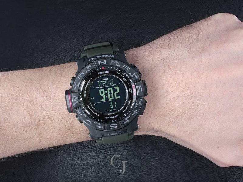 Casio Pro Trek Multi-Field Green Men's Quartz Watch - PRW-3510Y-8CR