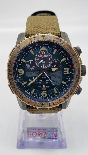 Citizen Promaster Eco-Drive Gray Stainless Steel Khaki Gold NY8074-11X