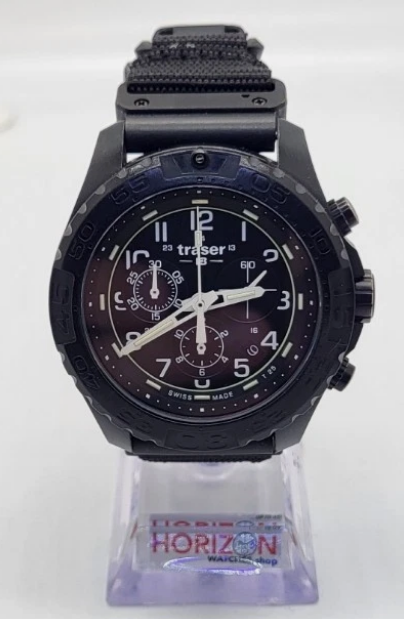 Traser P96 Outdoor Pioneer Evolution Chrono Black Quartz Watch TS-108680
