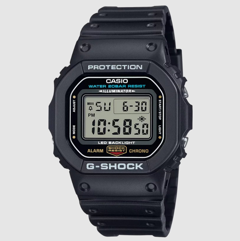 Casio Classic G-Shock Black Digital Men's Quartz Watch DW5600E-1V