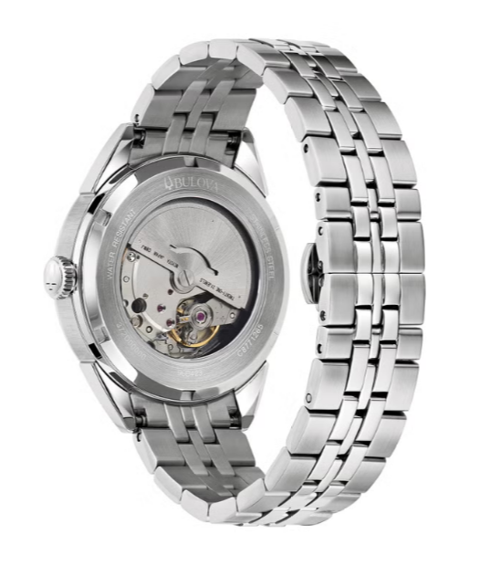 Bulova - Sutton, Blue Dial Stainless Automatic Men's Watch 96B423
