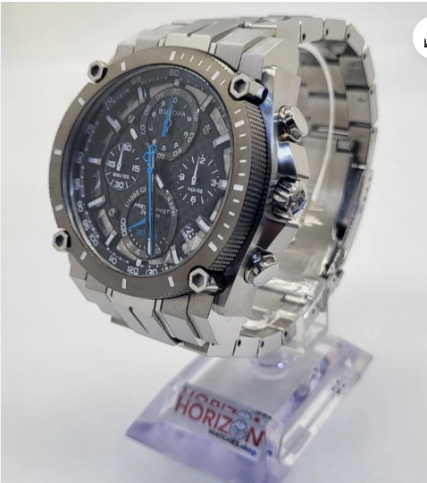 Bulova - Precisionist, Chronograph Stainless Steel Quartz Mens Watch - 98B405