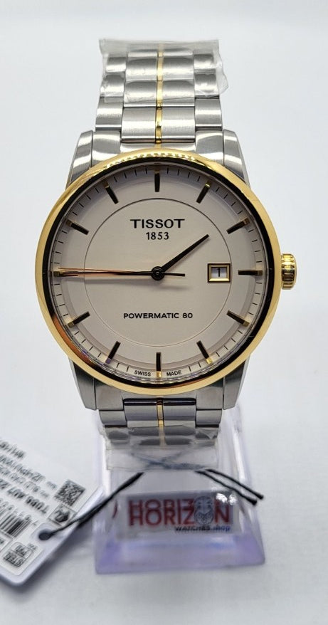 Tissot - Powermatic 80 Ivory Dial Men's Watch T0864072226100