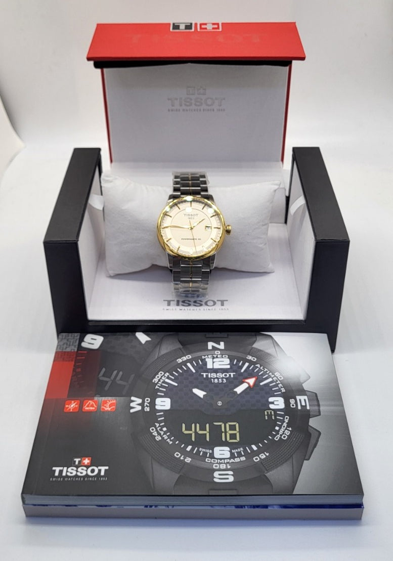 Tissot - Powermatic 80 Ivory Dial Men's Watch T0864072226100
