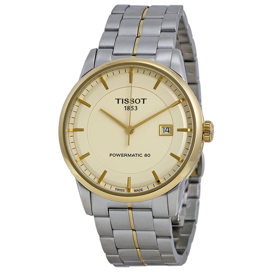 Tissot - Powermatic 80 Ivory Dial Men's Watch T0864072226100