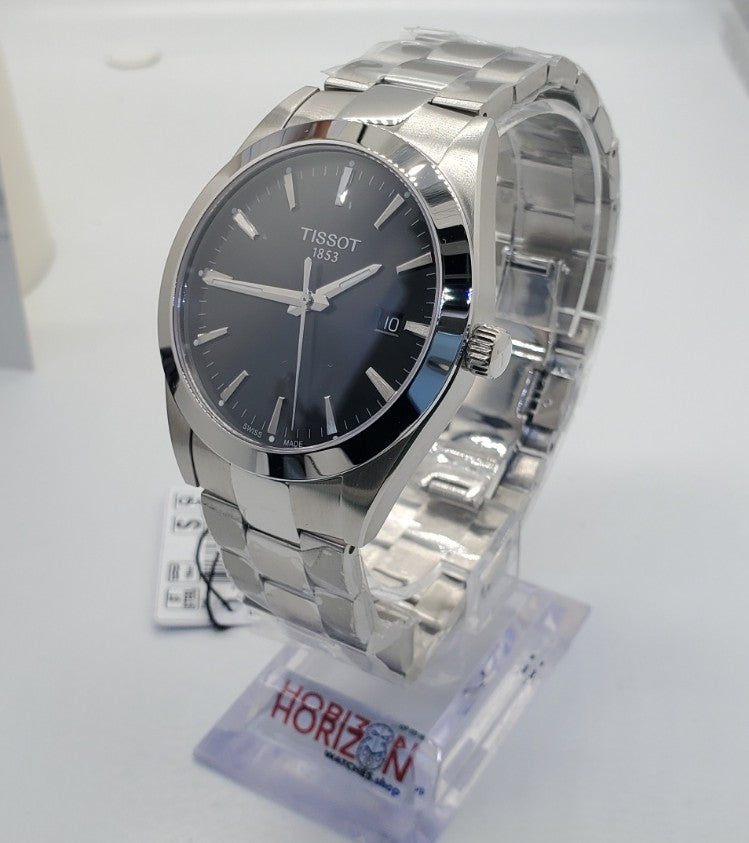 TISSOT Classic Stainless Black Dial Swiss Men's Quartz Watch T127.410.11.051.00