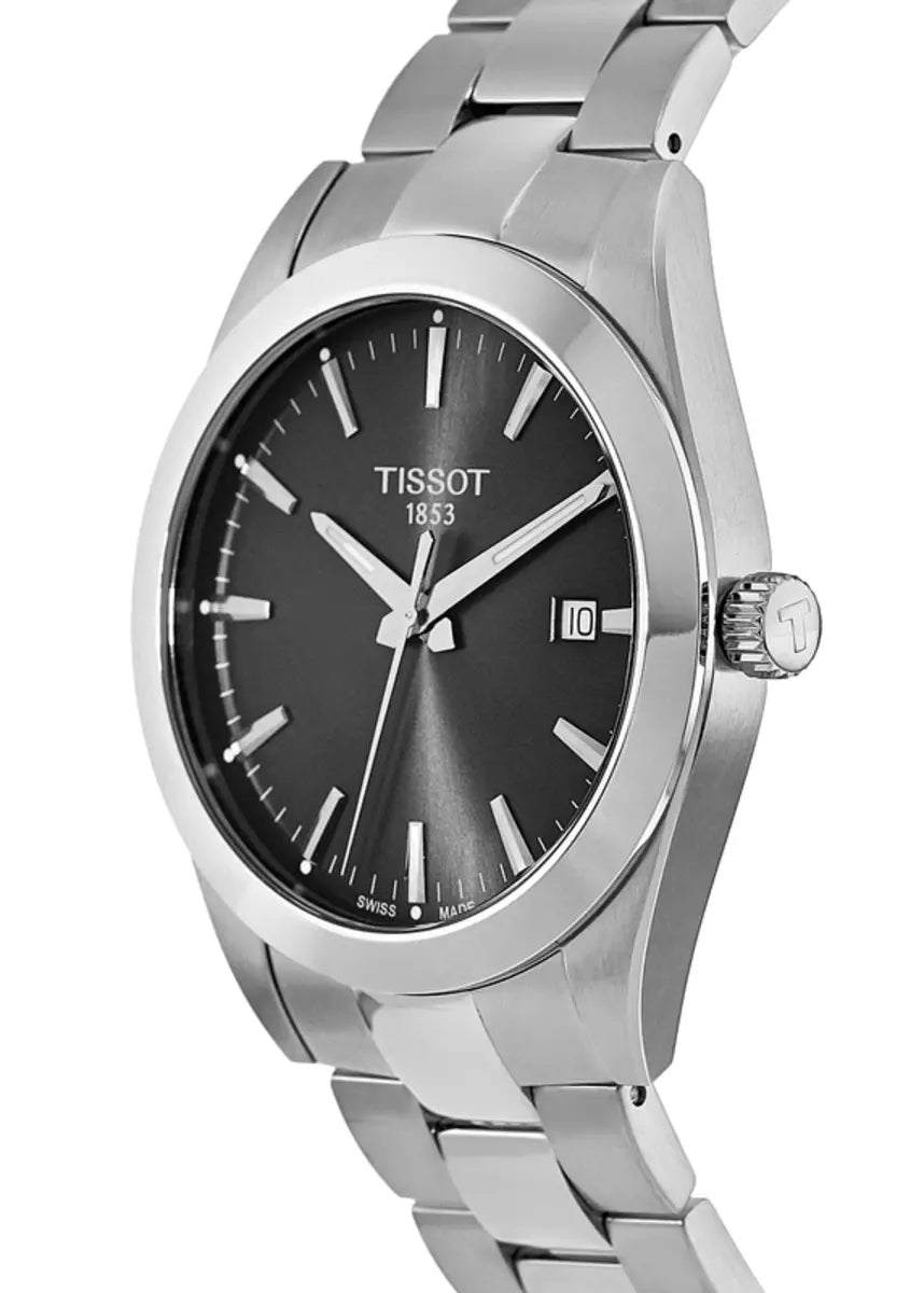 TISSOT Classic Stainless Black Dial Swiss Men's Quartz Watch T127.410.11.051.00