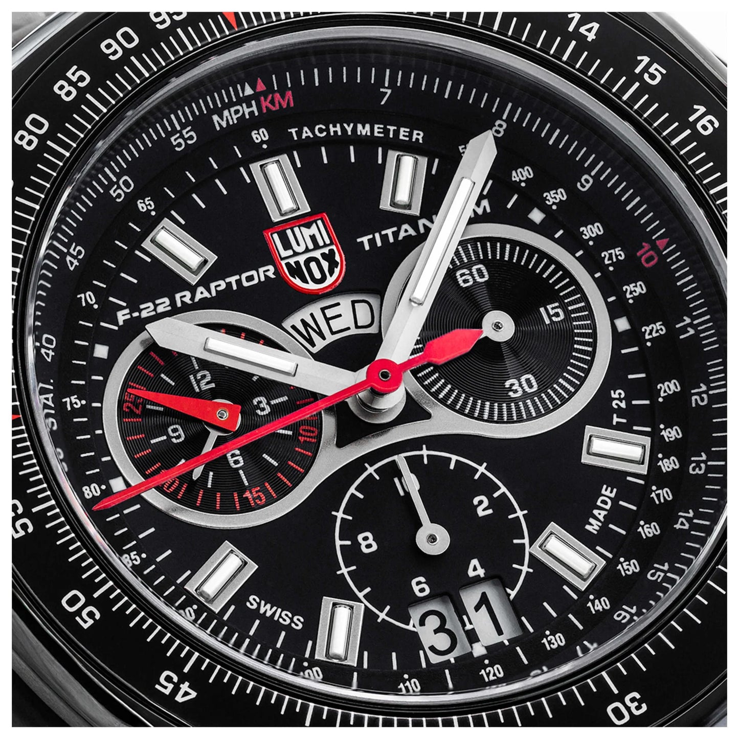 Luminox F-22 Raptor Black Titanium Men's Quartz Watch XA.9272