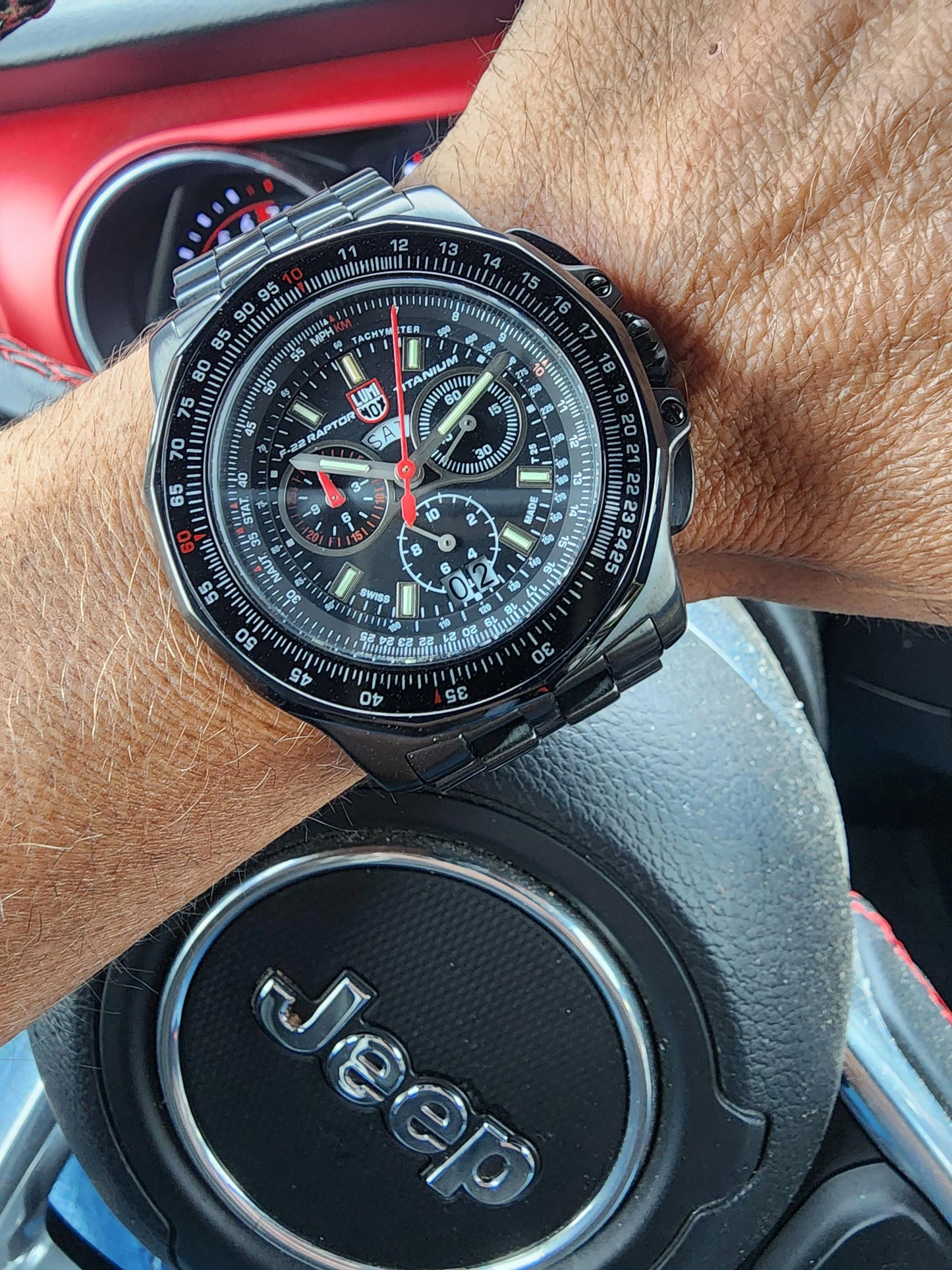 Luminox F-22 Raptor Black Titanium Men's Quartz Watch XA.9272